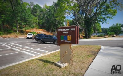 River Mountain Park Sign