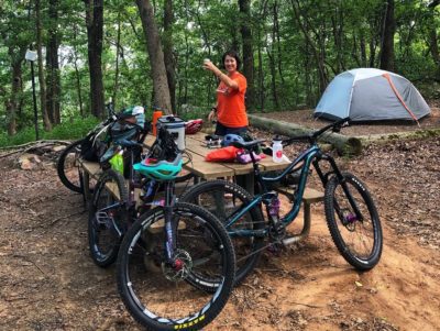 A toast to our camp set up