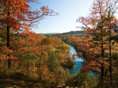 Mulberry River in in the Fall.