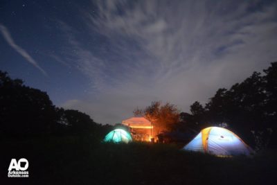 Sleeping close to the adventure.