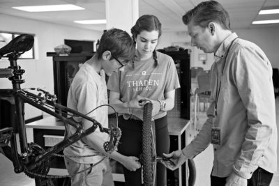 Thaden School Bike Maintenance Instruction