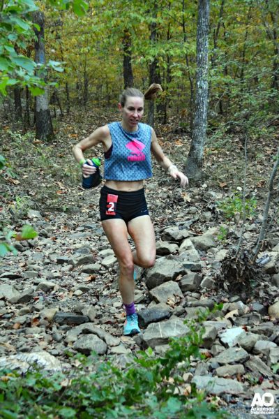 Local Arkansas runner, Laura Kearns was the first female finisher
