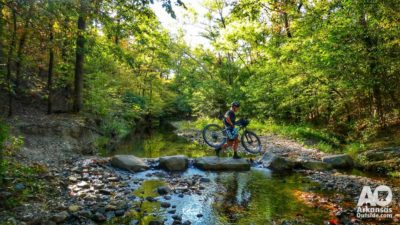 Stream crossing on the Ouachita Triple Crown