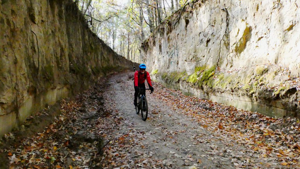 Riding the sunken roads