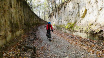 Riding the sunken roads