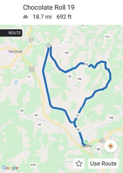 4th Annual Chocolate Roll Bike Ride 18+ mile