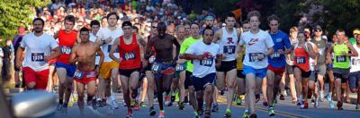 Road running events are very popular.