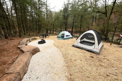 New Bike/Hike/Run in Campsites at Devil's Den State Park.