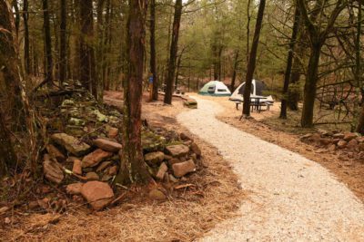 Bring your tent along with your mountain bike.