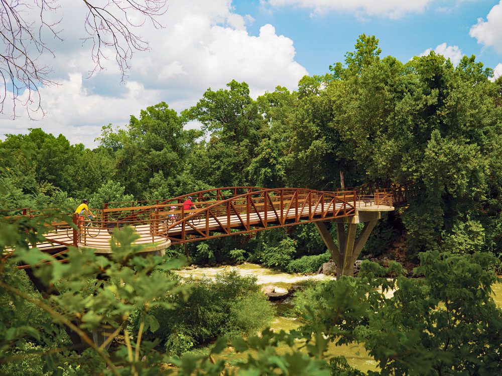 Razorback Greenway in Fayetteville.