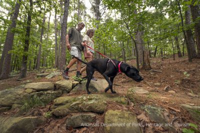 Hikers at Pinnacle Mountain State Park - photo courtesy of ADPHT.