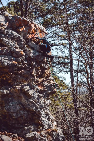 The climb and rappel section at Rattlesnake Ridge.