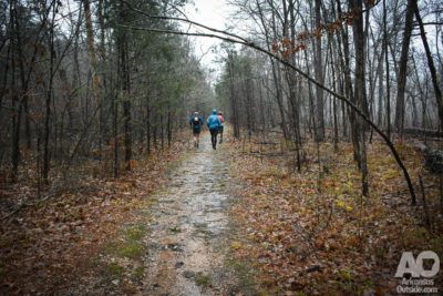 Runners heading out into the wilderness.