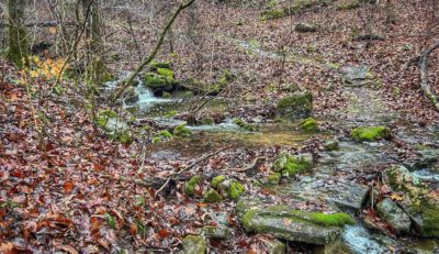 One of the beautiful waterfalls along the trail.