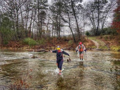 One of several water crossings along the trail.