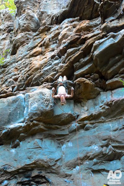 Climbing at Horseshoe Canyon Ranch.