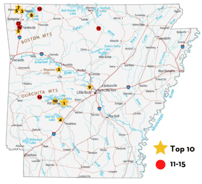 Top 15 Map
