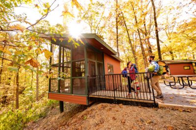 Camper Cabin at Mississippi River State Park - Storm Creek Campground.