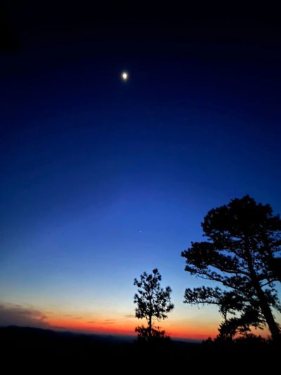 Venus appears (photo by Lisa Mullis).