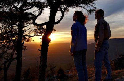 A romantic spot for viewing the sunset.