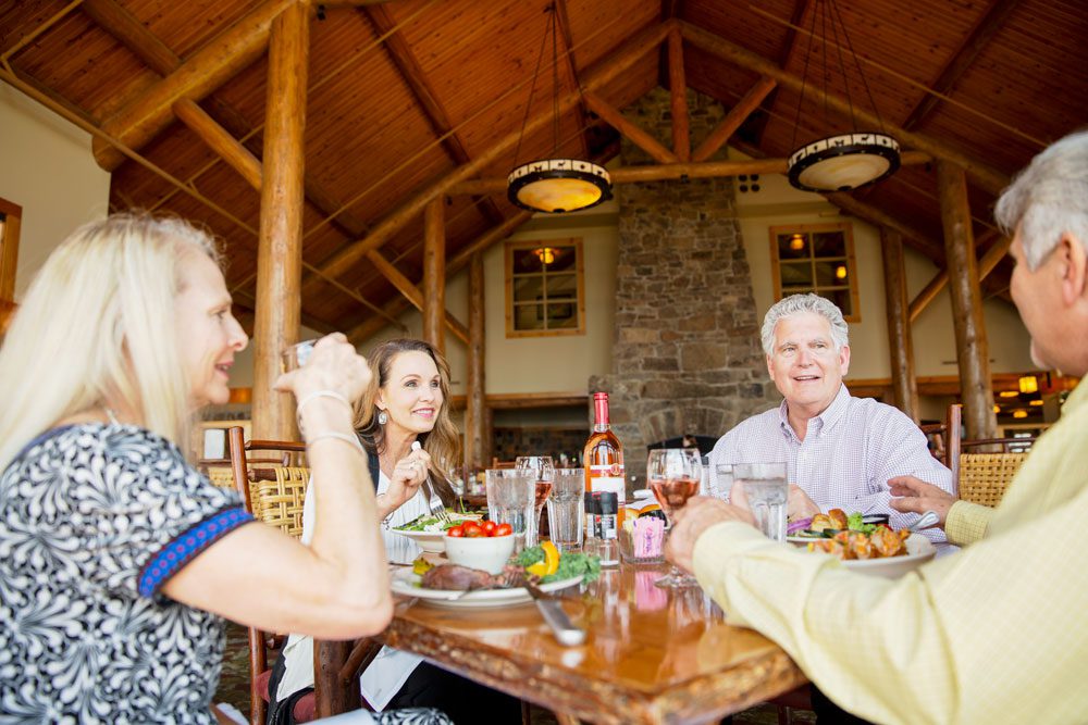 Dining at the Skycrest Restaurant, Mount Magazine State Park.