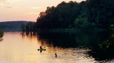 Sunset on DeGray Lake.
