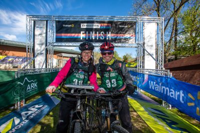 Team R&R at the finish line.