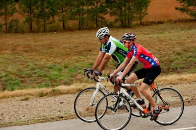 Enjoying the company on a south Arkansas bike ride. (photo courtesy of ADPHT)