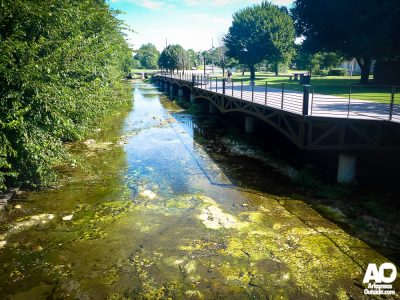 The Razorback Greenway in Springdale, AR.