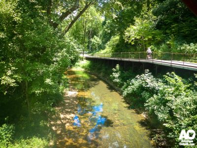The Razorback Greenway in Fayetteville, AR.