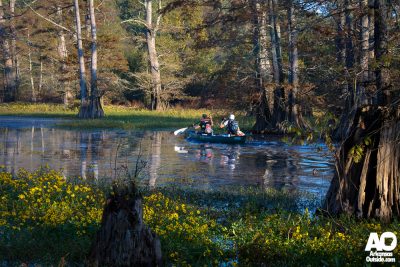Paddling on Fouche Creek.
