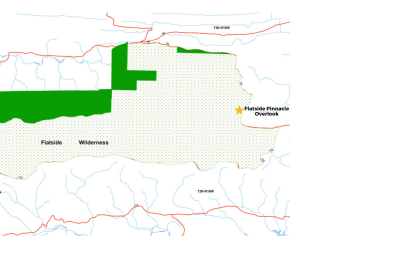 Map of proposed new Wilderness Area in the Ouachita Mountains.