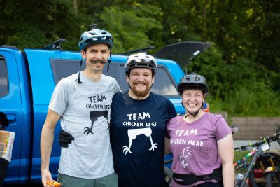 Hanging out with other great people at Ozark Enduro Lite.
