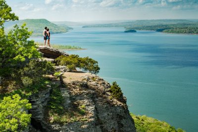 The view of Greers Ferry Lake from atop Sugar Loaf Mountain.