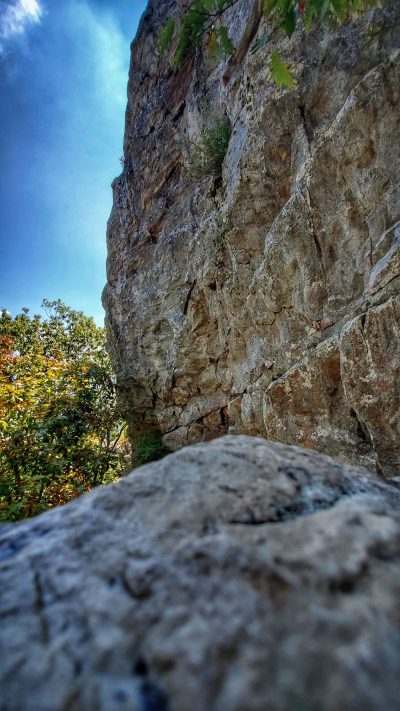 A bit farther up the climb.