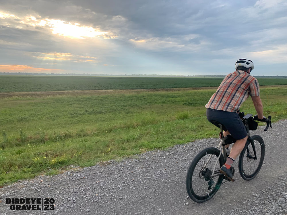 Riding the St. Francis Levee in the Arkansas Delta.