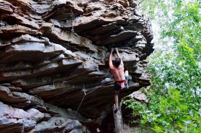Climbing is a growing sport in Arkansas.