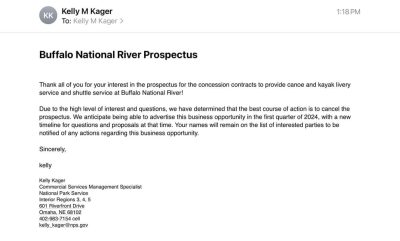 Letter from NPS.