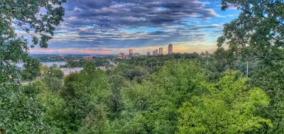 Knopp Park view of downtown Little Rock.