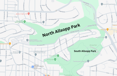 New trail work will take place only in North Allsopp Park.