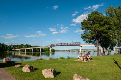Picnics are great anytime at Two Rivers Park.