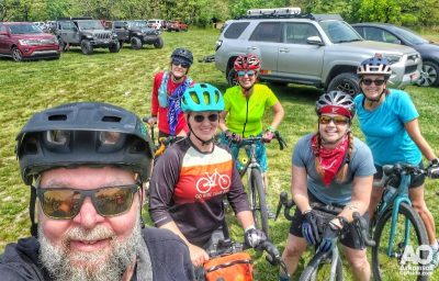 Most of the AO group pre-ride.