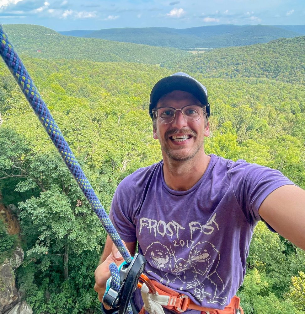 Local climber, Andrew Blann