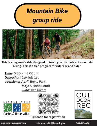 Group Mountain Bike Ride Flyer