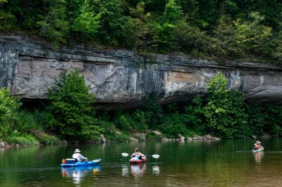 Paddling the Buffalo National River.