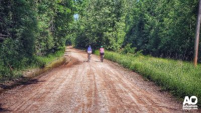 The gravel is great and most of it has a cooling green canopy.