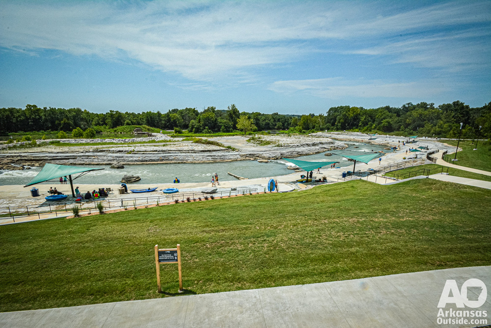 Looking down toward the take out.