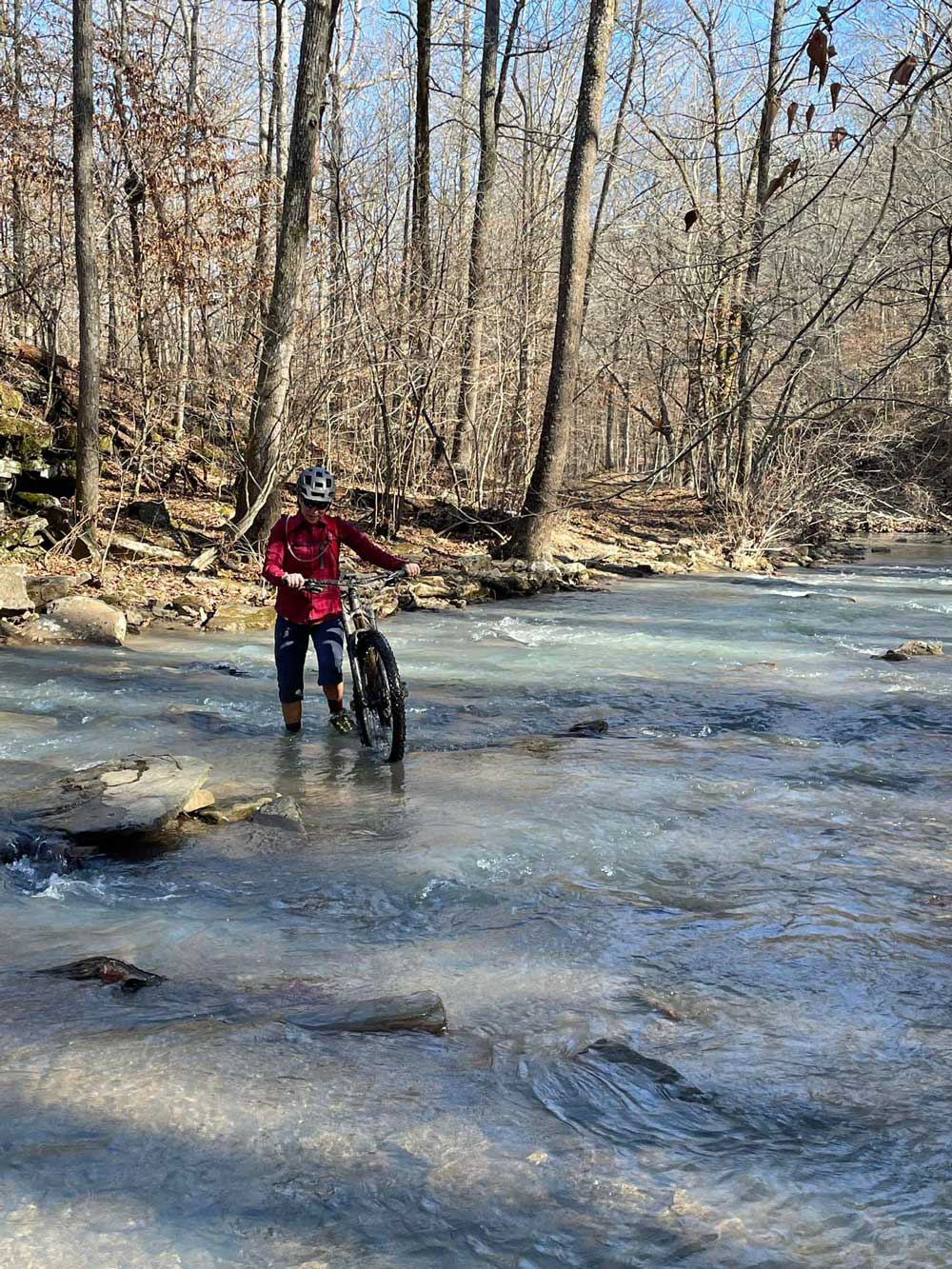 Creek crossing on the Upper Buffalo Headwaters Trail.