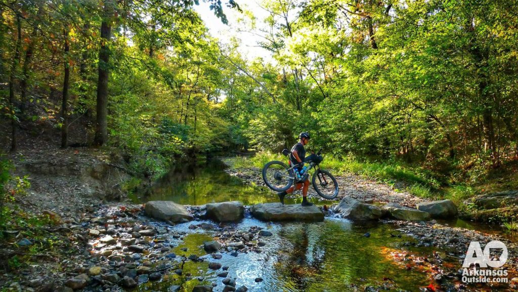 Creek crossing on the Lake Ouachita Vista Trail.