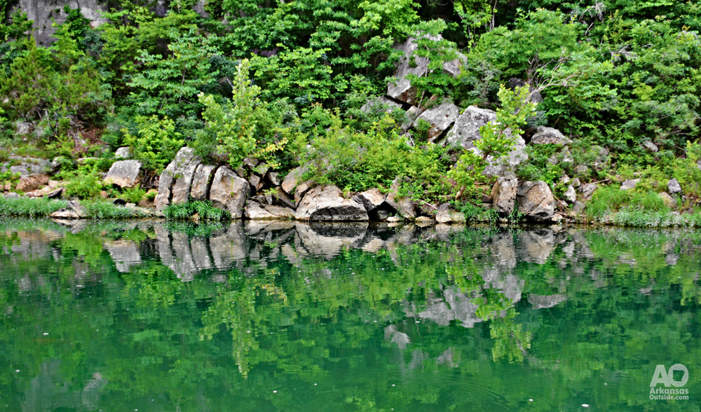River scene at Tyler Bend in Searcy County.